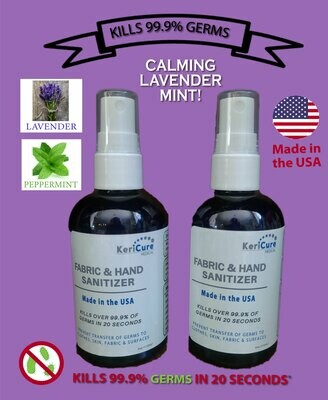 NEW! Lavender Fabric, Clothes Sanitizing Spray 2 Pack