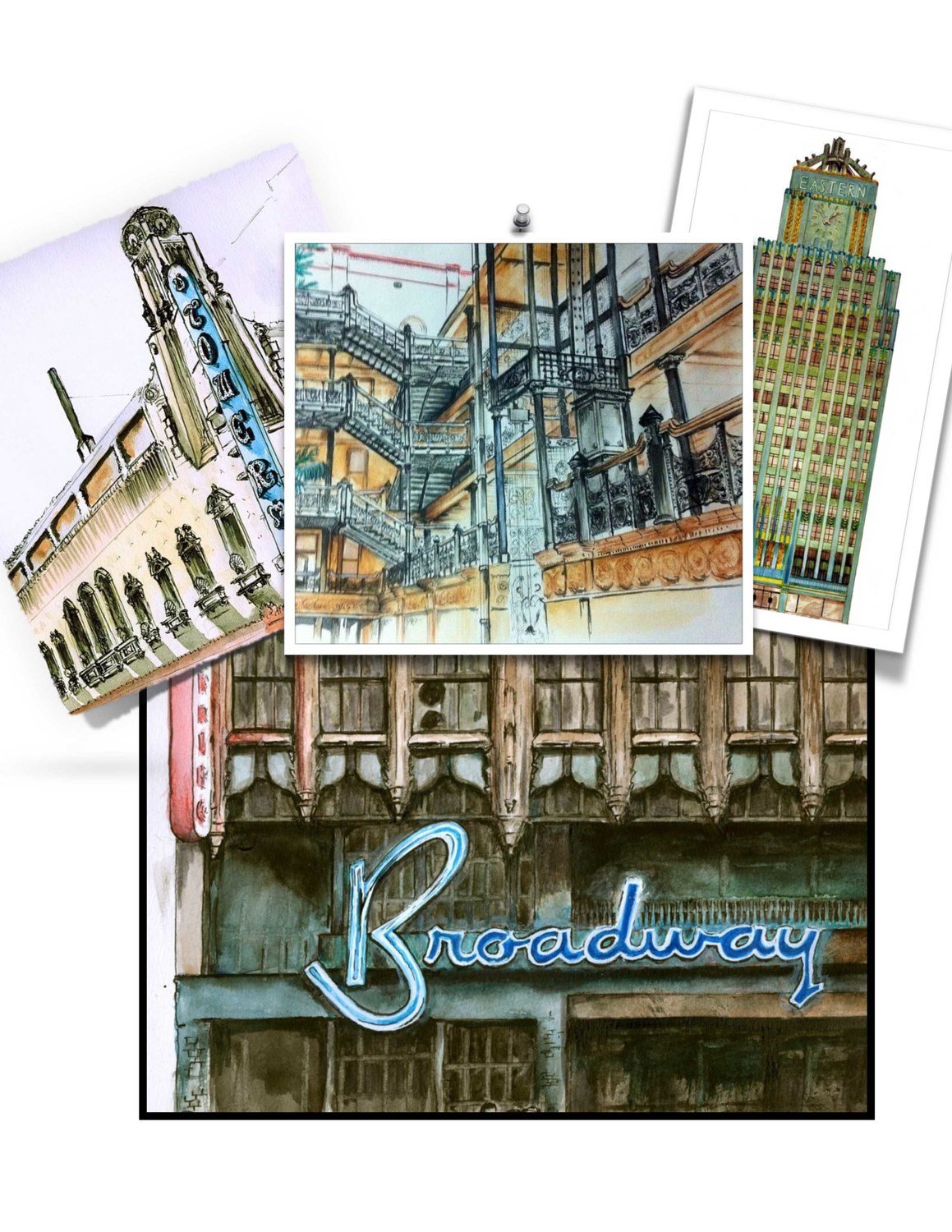 My Book - Illustrated tour of Broadway in Downtown Los Angeles