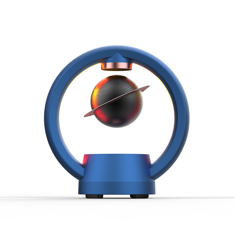 Magnetic Levitation Bluetooth Audio New Desktop Creative Speaker Home Stereo Touch, Color: Blue
