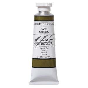 M GRAHAM AZO GREEN 37ML OIL COLOR