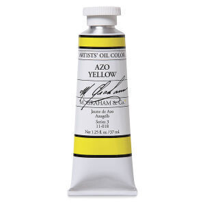 M GRAHAM AZO YELLOW 37ML OIL COLOR
