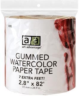 ART ADVANTAGE GUMMED W/C PAPER TAPE 2.8&quot; X 82&#39;
