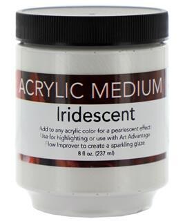 ART ADVANTAGE ACRYLIC MEDIUM Acrylic Iridescent Medium 8oz