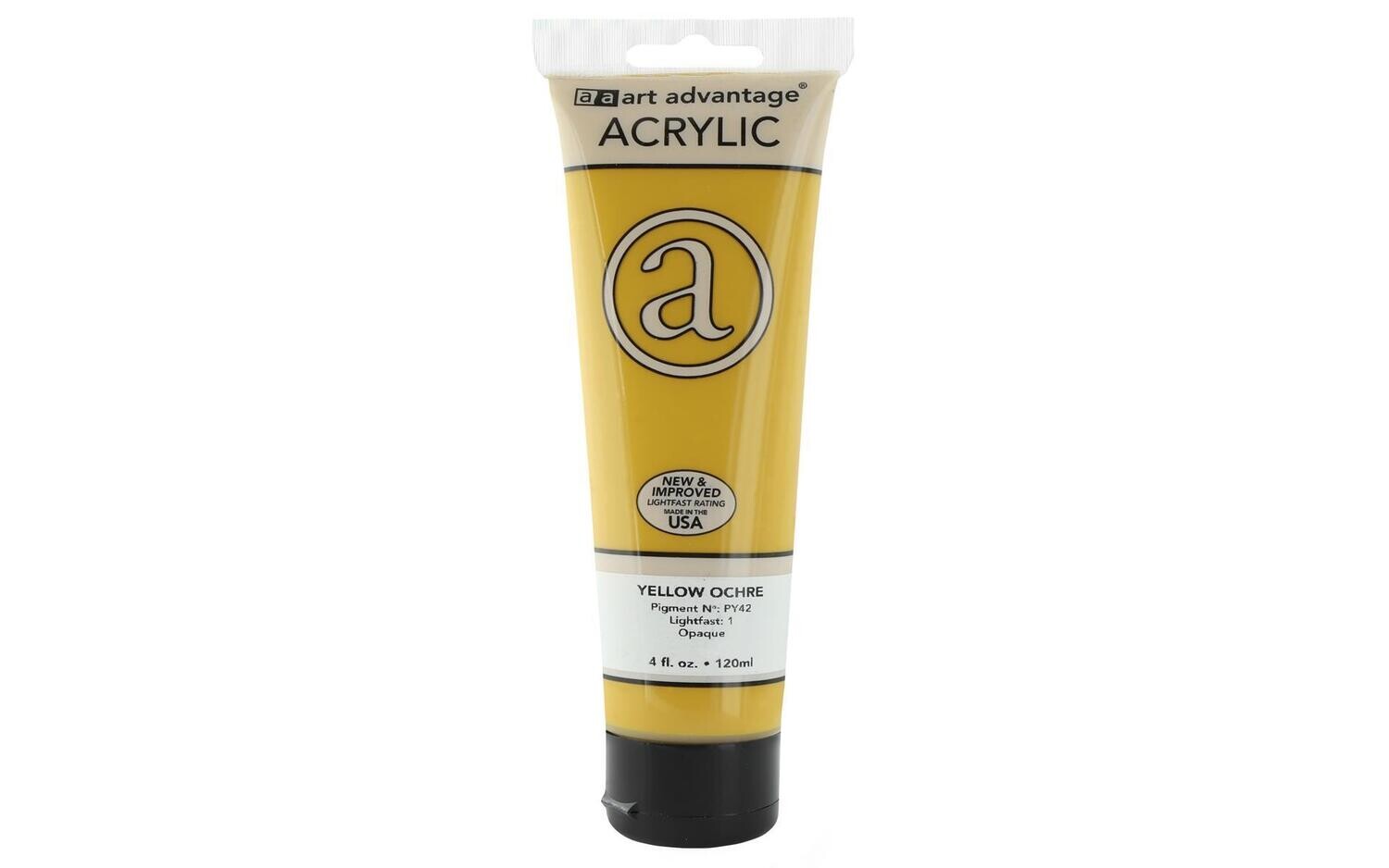 ART ADVANTAGE ACRYLIC PAINT 4oz Yellow Ochre