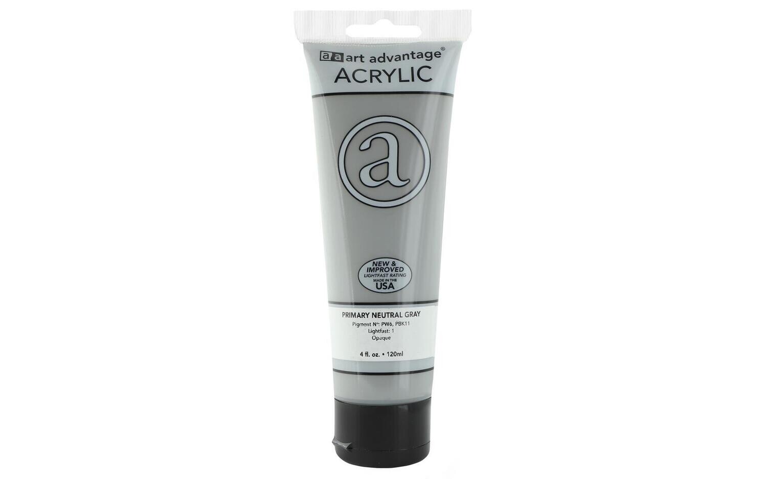 ART ADVANTAGE ACRYLIC PAINT 4oz Primary Neutral Gray