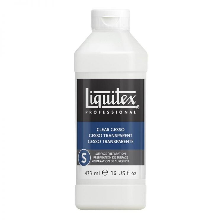 LIQUITEX GESSO CLEAR 16OZ