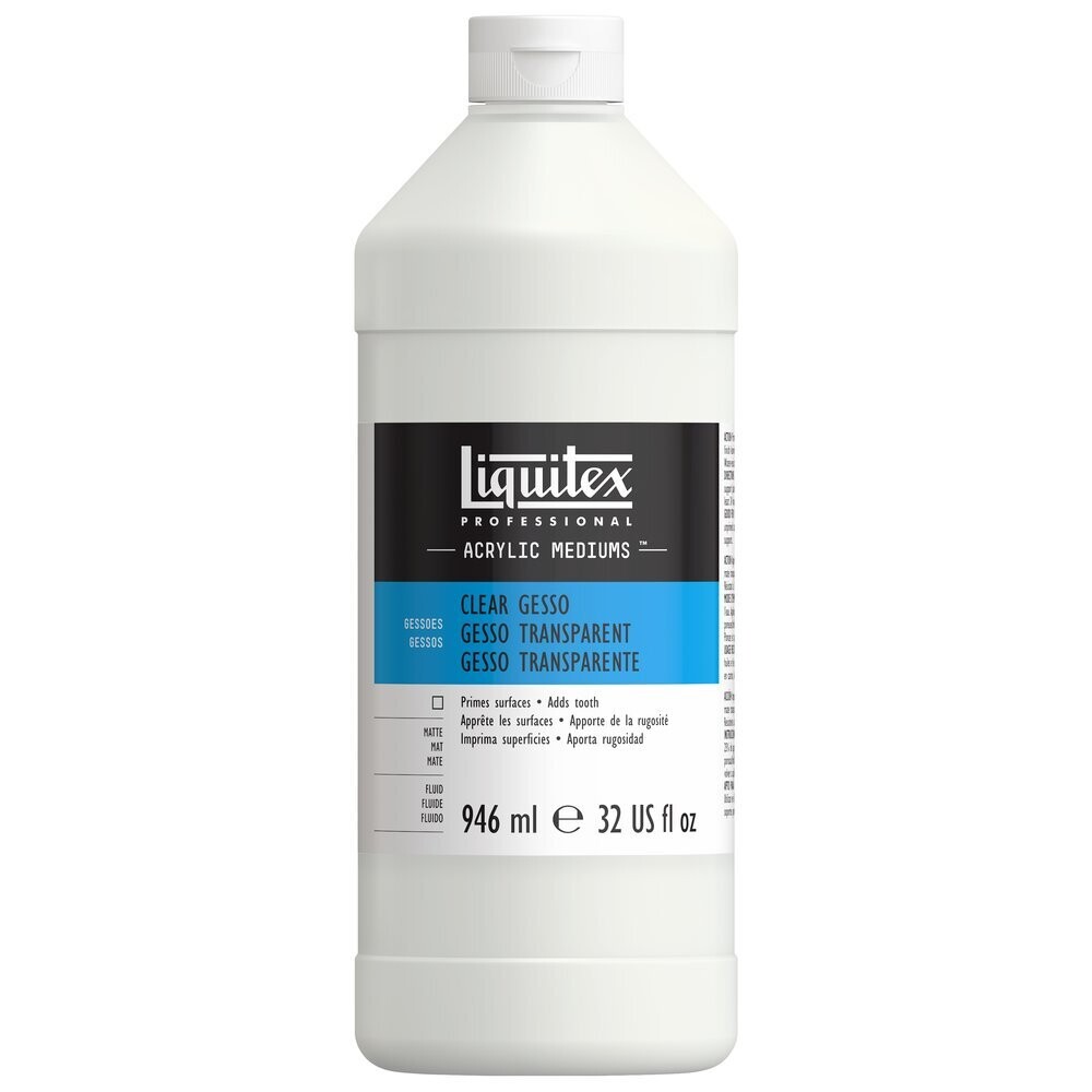 LIQUITEX GESSO CLEAR 32OZ