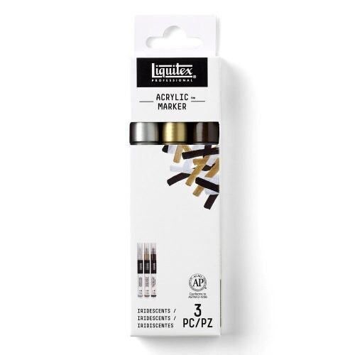 LIQUITEX PAINT MARKR IRIDES 3 ST