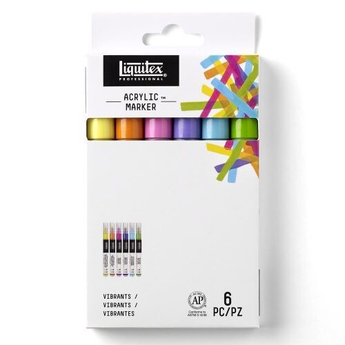 LIQUITEX PAINT  MARKER FN VIB 6ST