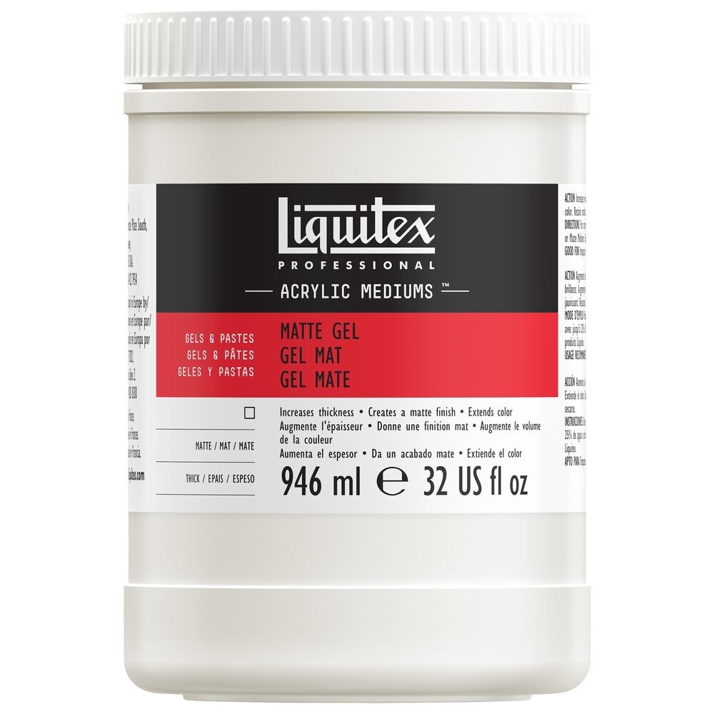 LIQUITEX MED MATTE GEL MED 32OZ