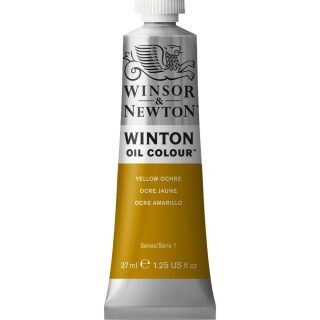 WINSOR &amp; NEWTON WINTON OIL COLOUR 37ML YELLOW OCHRE