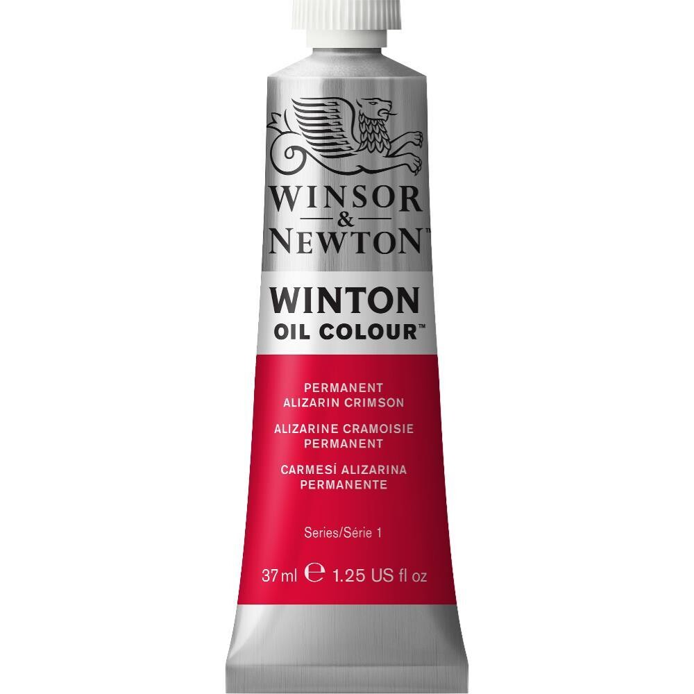 WINSOR &amp; NEWTON WINTON OIL COLOUR 37ML PERMANENT ALIZARIN CRIMSON