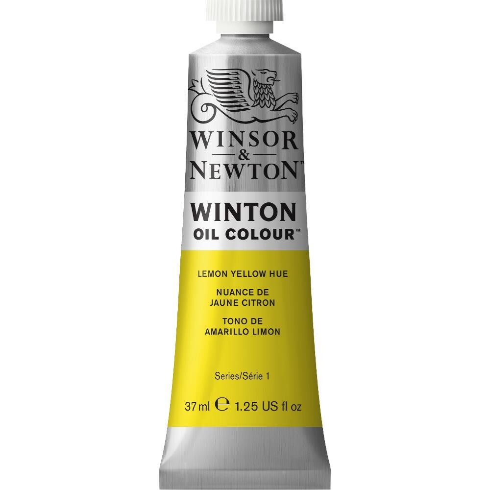 WINSOR & NEWTON WINTON OIL COLOUR 37ML LEMON YELLOW HUE