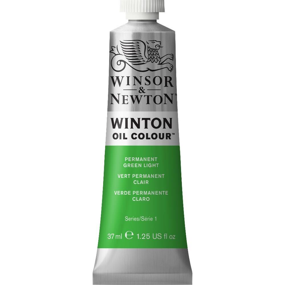WINSOR &amp; NEWTON WINTON OIL COLOUR 37ML PERMANENT GREEN LIGHT
