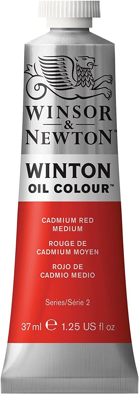 WINSOR &amp; NEWTON WINTON OIL COLOUR 37ML CADMIUM RED MEDIUM