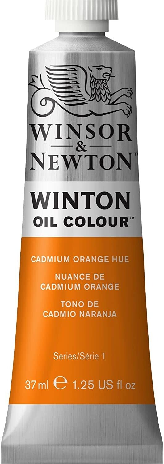 WINSOR &amp; NEWTON WINTON OIL COLOUR 37ML CADMIUM ORANGE HUE