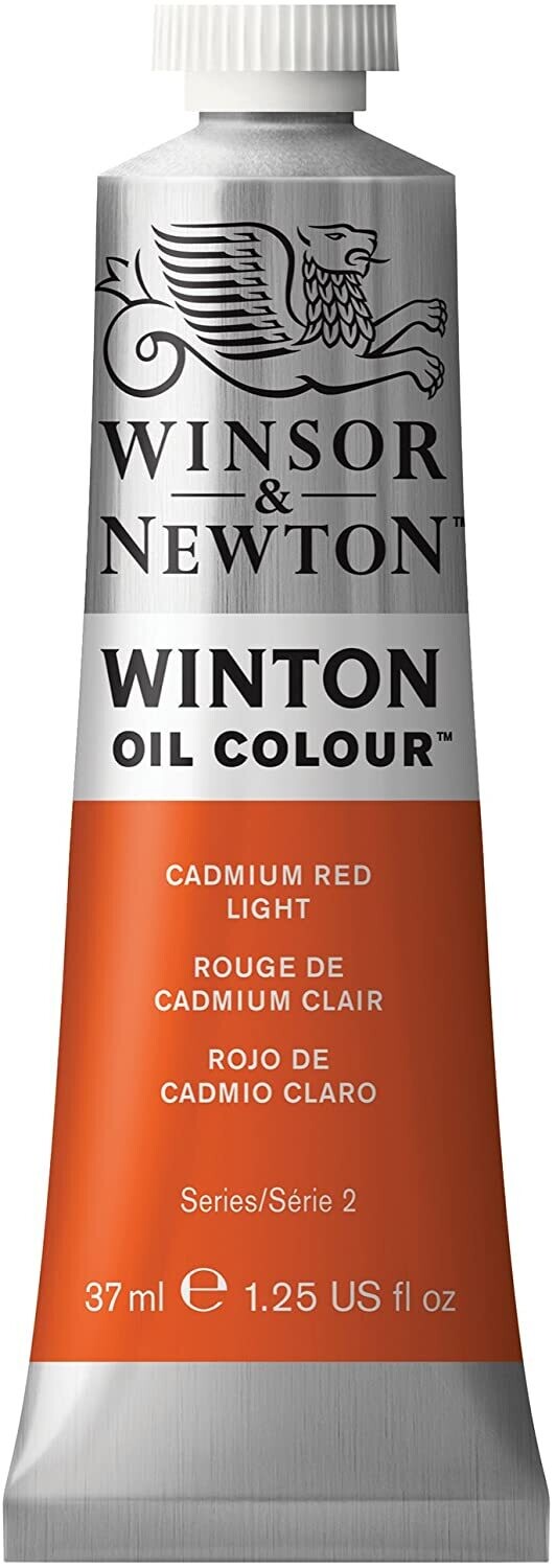 WINSOR &amp; NEWTON WINTON OIL COLOUR 37ML CADMIUM RED LIGHT
