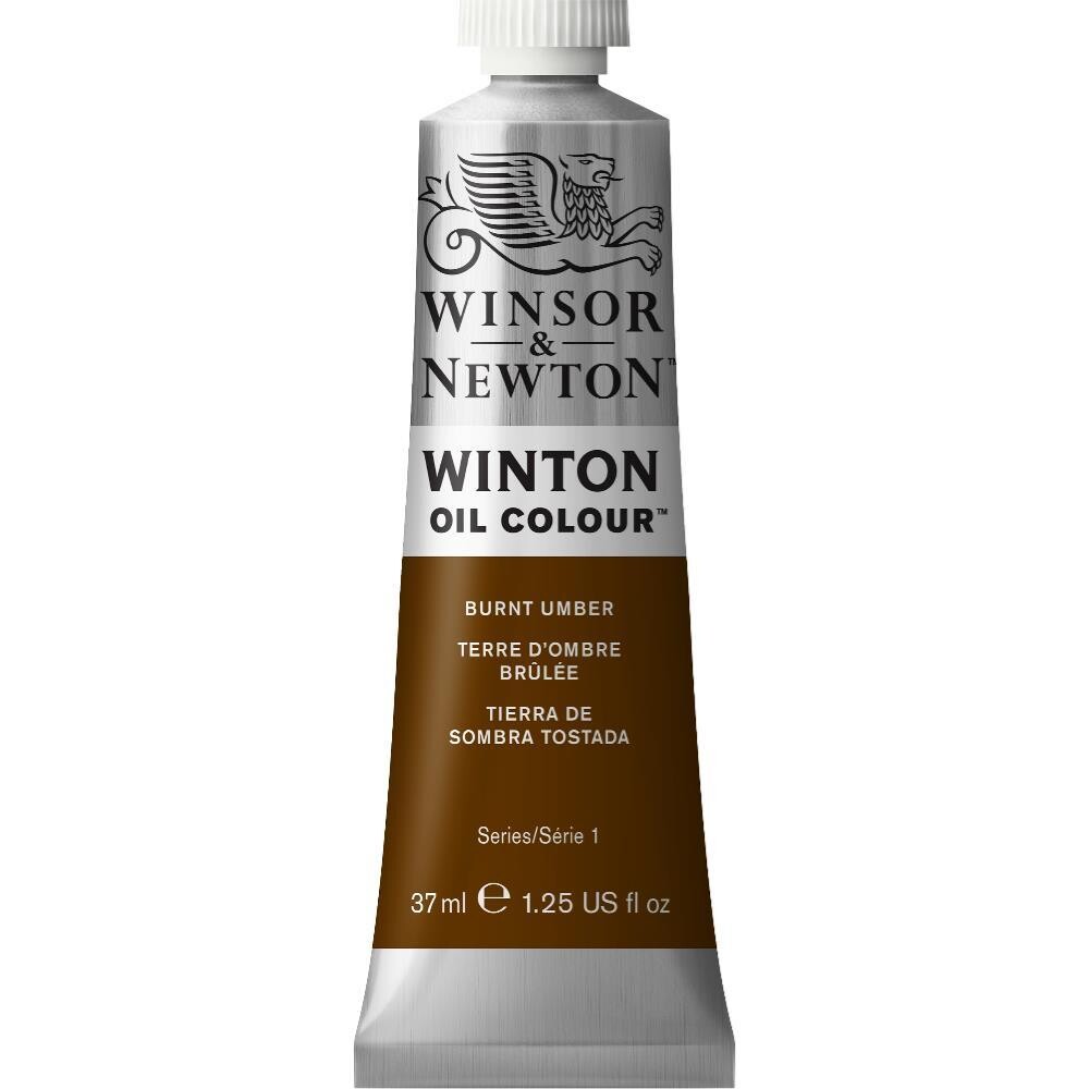 WINSOR &amp; NEWTON WINTON OIL COLOUR 37ML BURNT UMBER