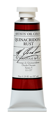 M GRAHAM QUINACRIDONE RUST 37ML OIL COLOR