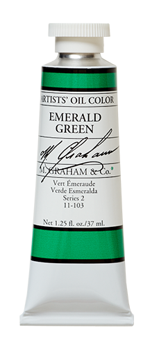 M GRAHAM EMERALD GREEN 37ML OIL COLOR