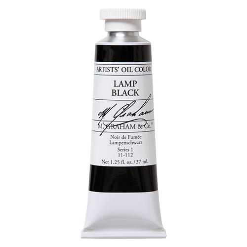 M GRAHAM LAMP BLACK 37ML OIL COLOR