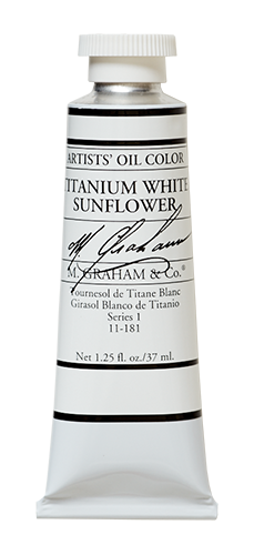 M GRAHAM TITANIUM WHITE SUNFLOWER 37ML OIL COLOR