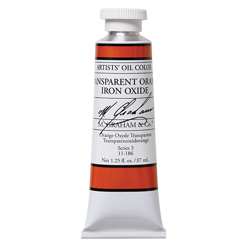 M GRAHAM TRANSPARENT ORANGE IRON OXIDE 37ML OIL COLOR