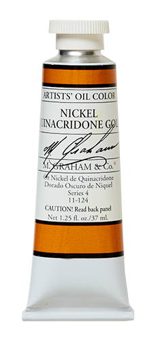 M GRAHAM NICKEL QUINACRADONE GOLD 37ML OIL COLOR