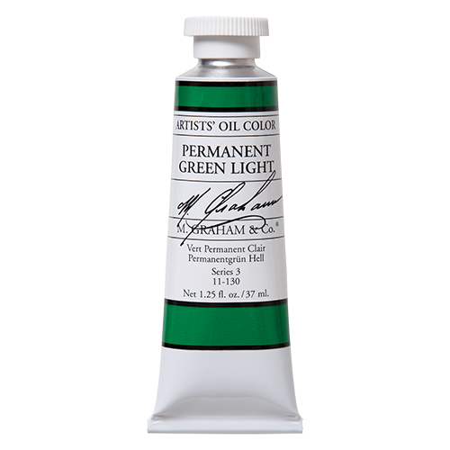 M GRAHAM PERMANENT GREEN LIGHT 37ML OIL COLOR