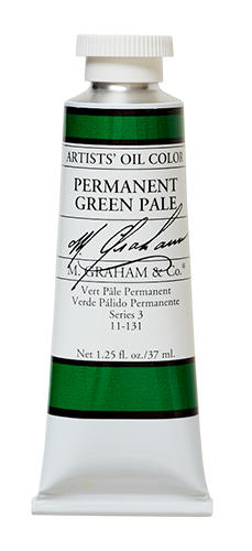 M GRAHAM PERMANENT GREEN PALE 37ML OIL COLOR