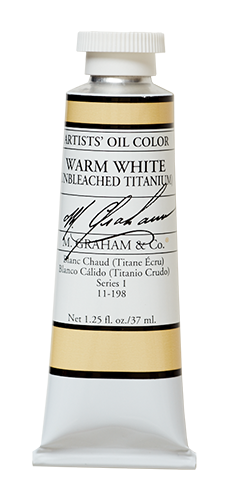 M GRAHAM WARM WHITE/UNBLEACHED TITANIUM 37ML OIL COLOR