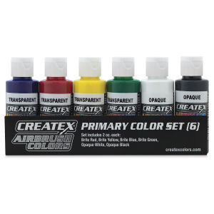 AIRBRUSH PRIMARY SET 6X2OZ