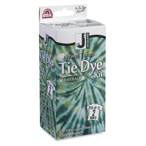 JACQUARD TIE DYE  EMERALD JEWEL