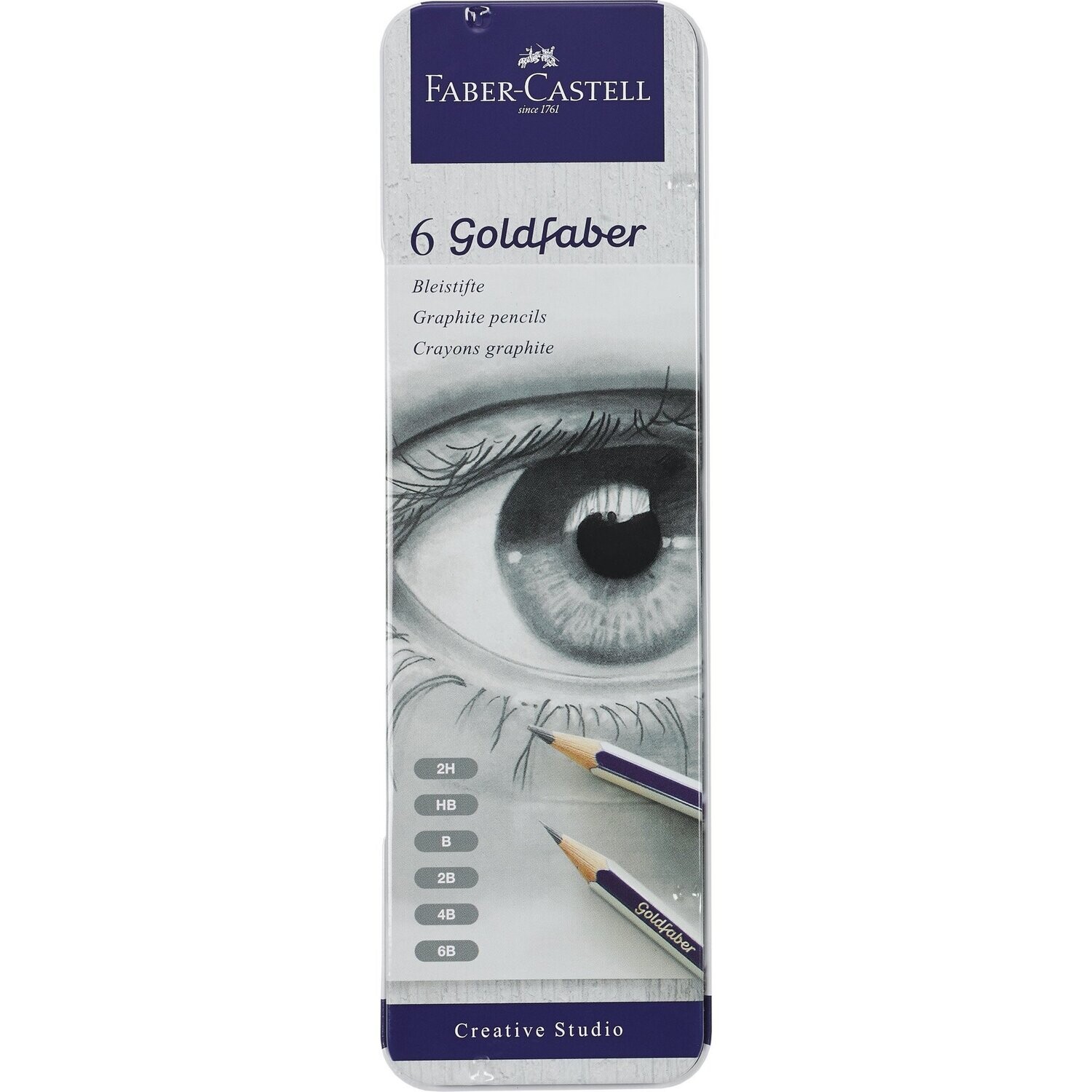 FABER-CASTELL PENCIL TIN 6PC SET