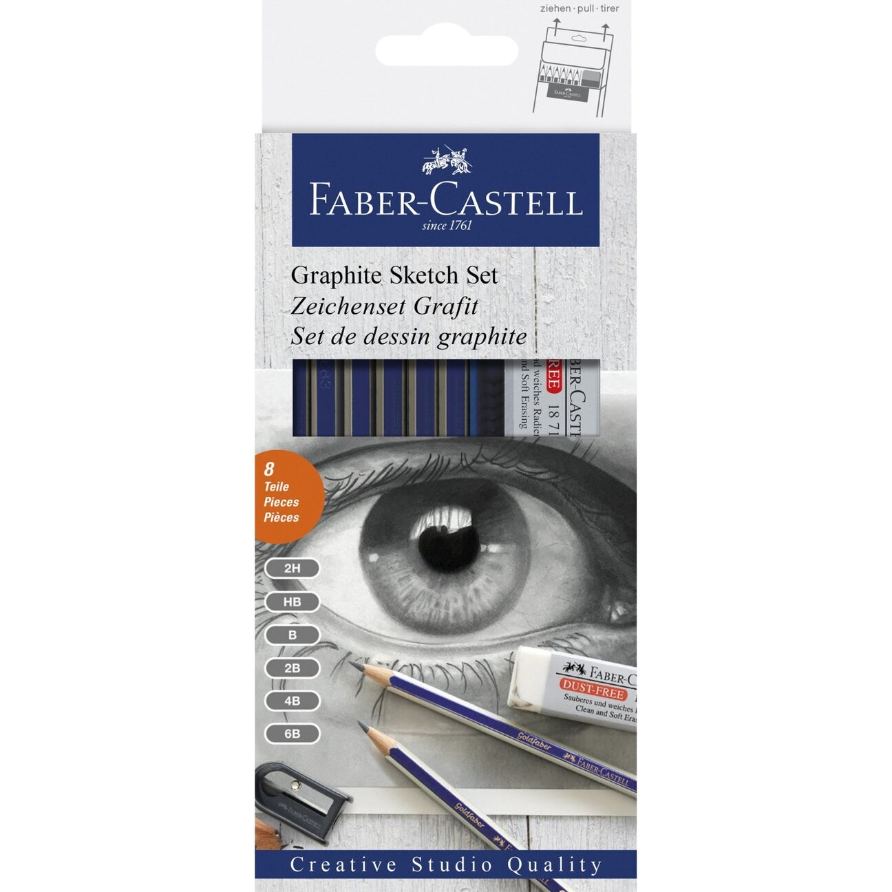 FABER-CASTELL GRAPHITE SKETCH 8PC SET