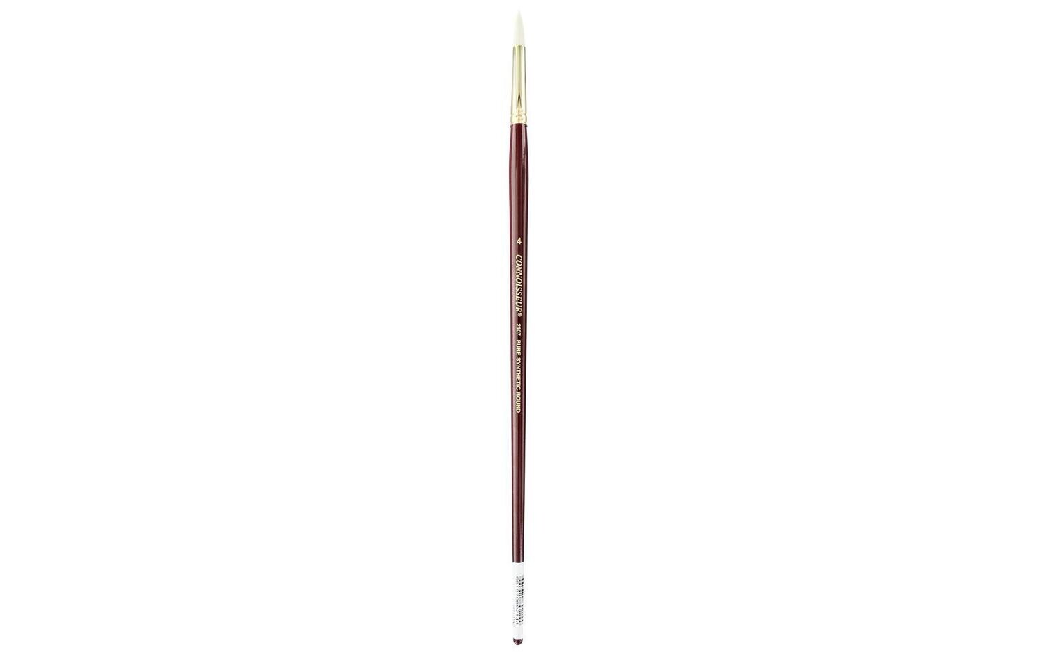 Connoisseur Pure Synthetic Bristle Brush Long Handle Round #4
