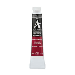 GRUMBACHER ACADEMY WATERCOLOR ALIZARIN CRIMSON 7.5ML