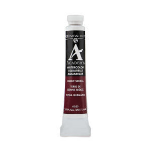 GRUMBACHER ACADEMY WATERCOLOR BURNT SIENNA 7.5ML