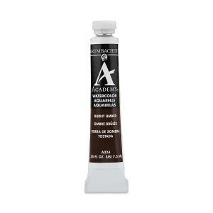GRUMBACHER ACADEMY WATERCOLOR BURNT UMBER 7.5ML