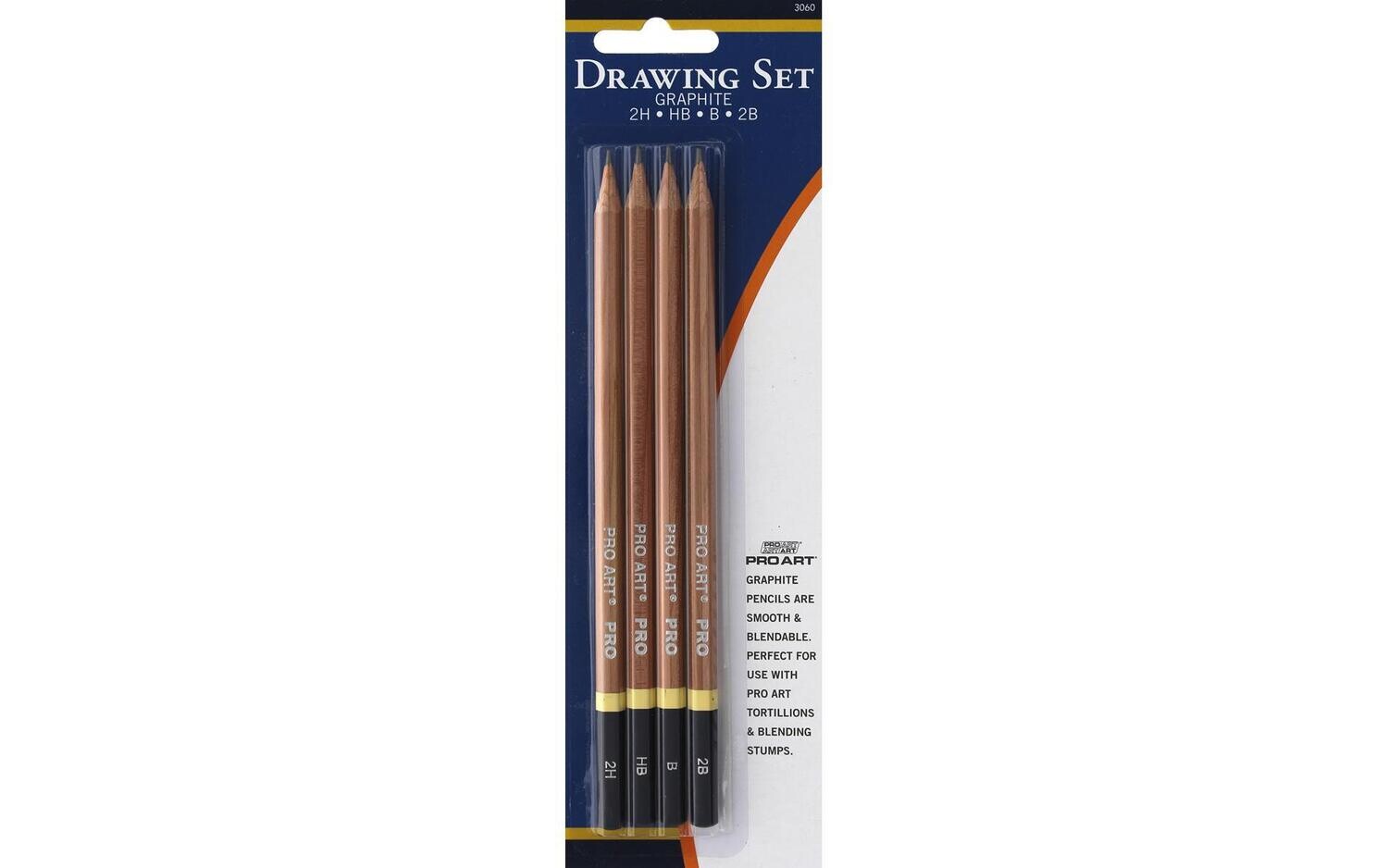 PRO ART  Mark Pencil Graphite Drawing Set 4pc