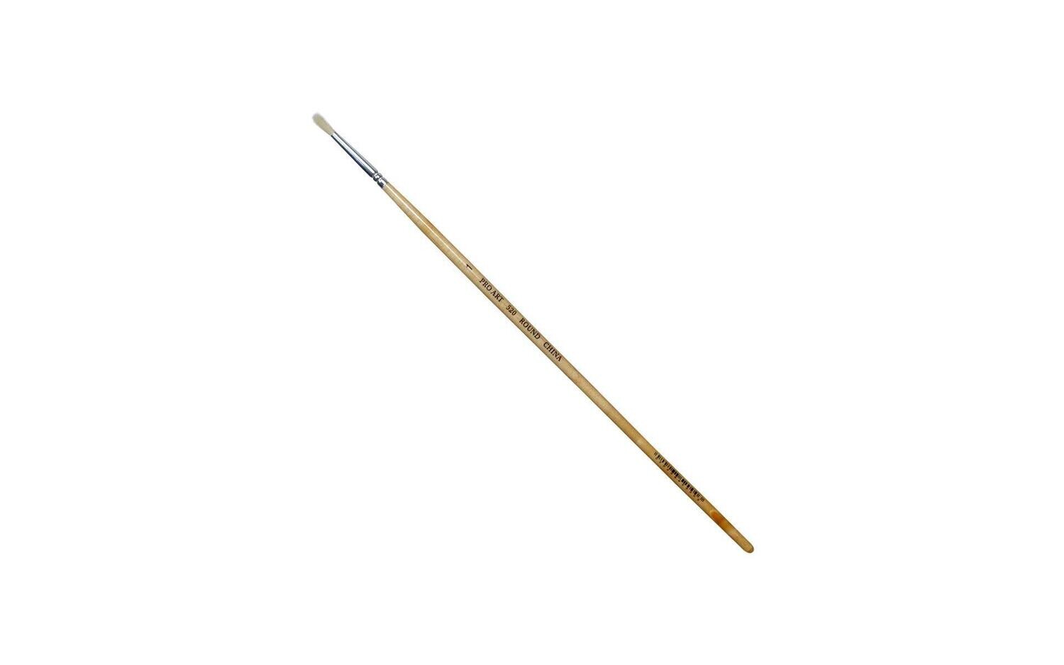 PRO ART White Bristle Round Brush #1