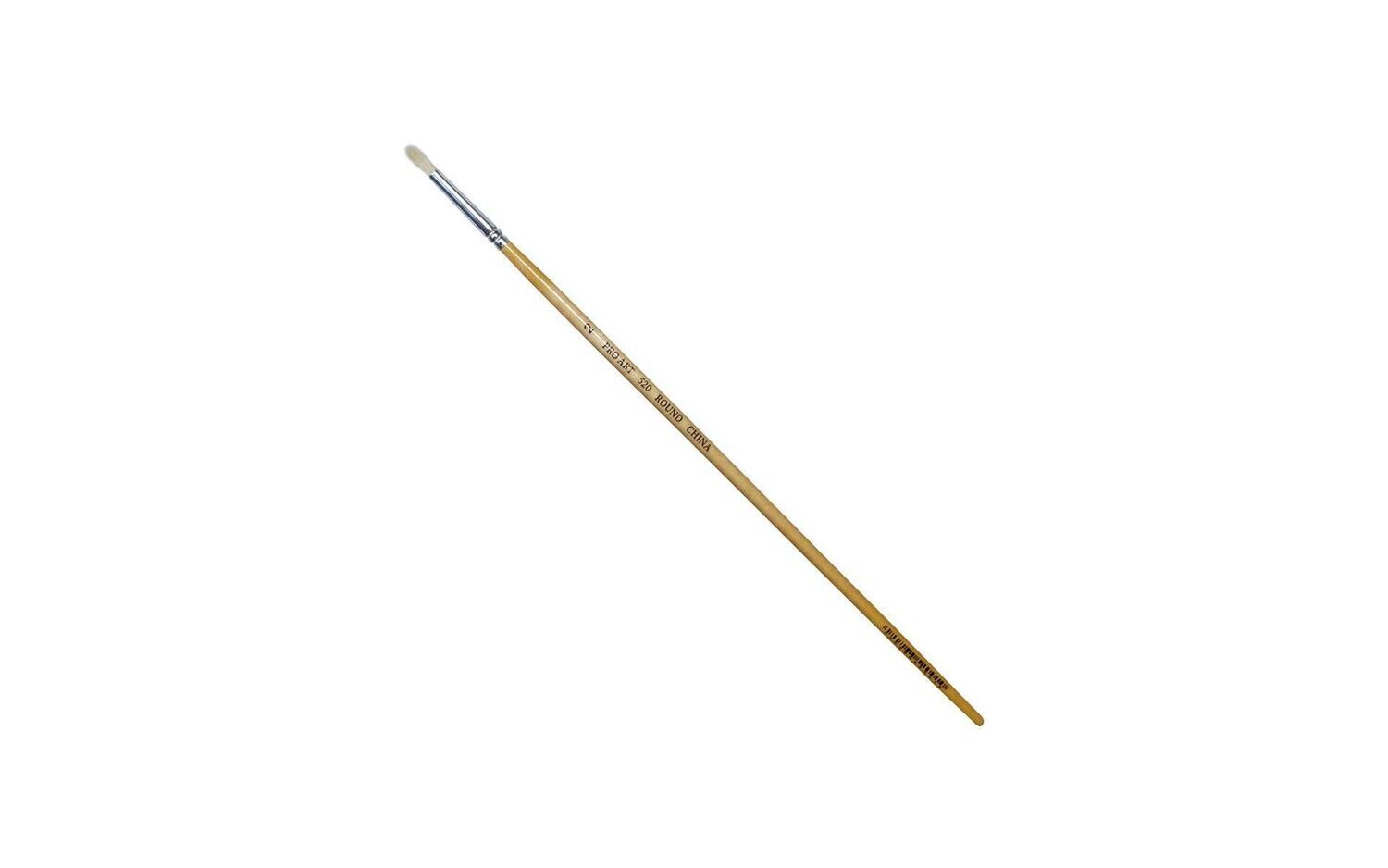 PRO ART White Bristle Round Brush #2