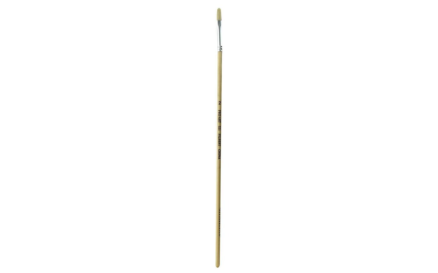 PRO ART #2 Filbert White Bristle Brush