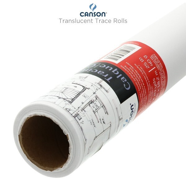 CANSON TRACING PARCHMENT ROLL MEDIUM WEIGHT 25LB 18 INCH X 8 YARD