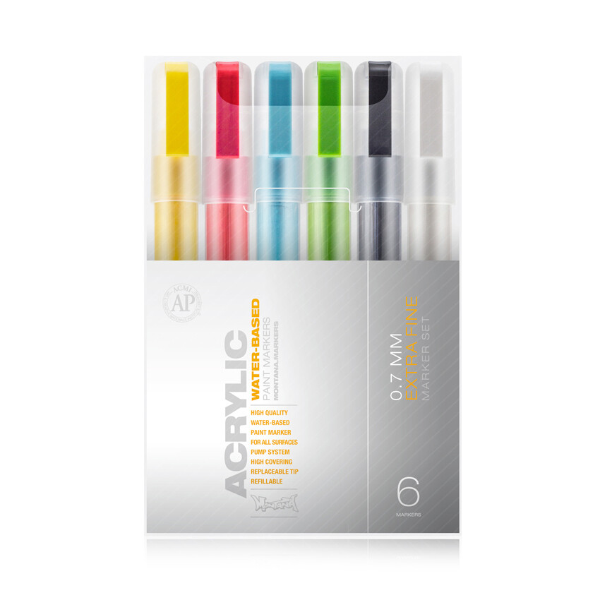 MONTANA ACRYLIC MRKR FINE SET OF 6