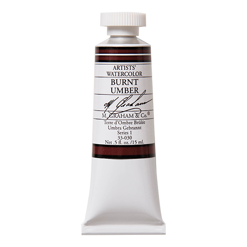 M GRAHAM Burnt Umber .5oz Watercolor