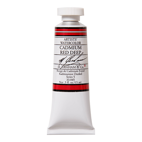 M GRAHAM Cadmium Red Deep .5oz Watercolor