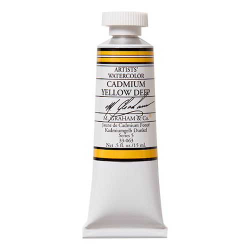 M GRAHAM Cadmium Yellow Deep .5oz Watercolor