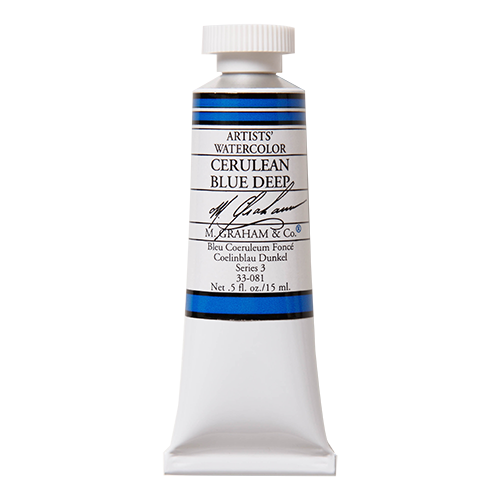 M GRAHAM Cerulean Blue Deep .5oz Watercolor