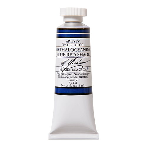 M GRAHAM Phthalocyanine Blue Red .5oz Watercolor